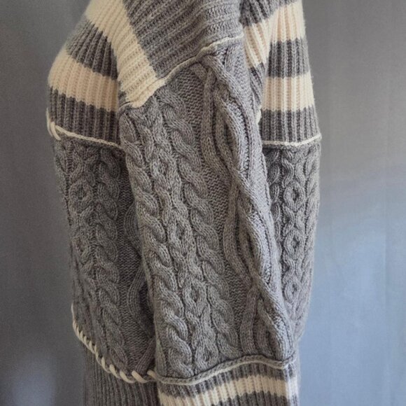 Jonathan Simkhai Maggi Ribbed & Cable-Knit Wool & Cashmere Blend Turtleneck NWT - Picture 5 of 11